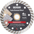Devour 4" Masonry Metal Bond Turbo Rim Blade MB040TR